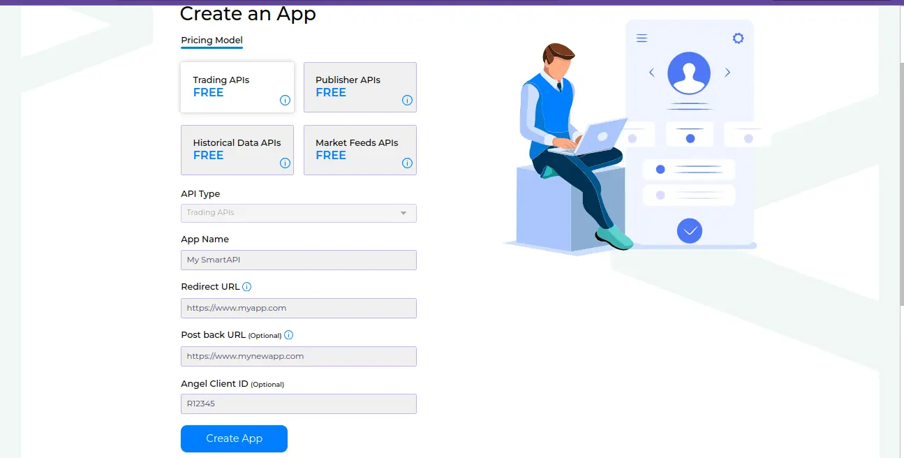 angel one smart api app creation